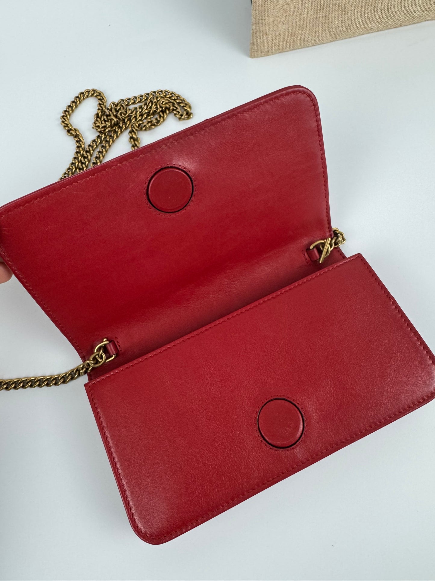 Gucci GG Marmont Chain Wallet